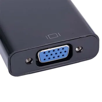 HDMI na VGA Video Kabel Pretvornik je do 1080P Digitalni Analogni RAČUNALNIK, HDTV, DVD Predvajalnik, Prenosni računalniki, itd. - Črna
