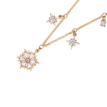 2020 modni nakit visoke kakovosti SWA lepe romantične sanje snežinka obliko nastavljiv rose zlata ženska Zapestnica