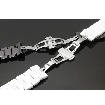 Keramični Watchband za Apple Watch Band iWatch Apple Watch 42mm 44 mm 38 mm 40 mm Serija 1 2 3 4 5 Zamenjava Pašček za Zapestje Zapestnica