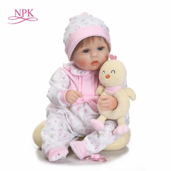 NPK Lepo dekle Alice lutka prerojeni 40 cm mehko krpo telo silikonski novorojenčka lutke najboljše otrok bebe darilo lutke bonecas menina