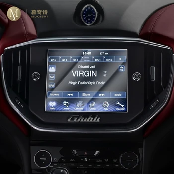 Za Maserati Ghibli-2016 Avto GPS navigacija film LCD zaslon Kaljeno steklo zaščitno folijo Anti-scratch Film Notranje zadeve Preuredi