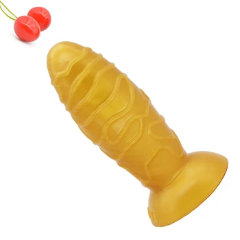 FRRK ameriški nogomet butt plug z nizi zlato fetiš erotično sex igrače privlačne zlati silikonski analni dildos anus stimulator