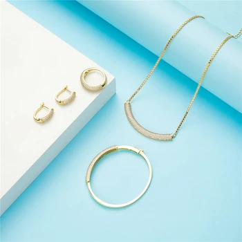 2020 SEP poletje novo oblikovanje nakita set za ženske, modni nakit set bakra visoke kakovosti nakit set