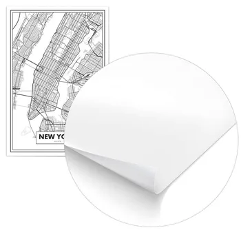Panorama plakat New York zemljevid-natisnjeno na 250gr visoko kakovost papirja-stenski plakat-sodobne dekorativne slike
