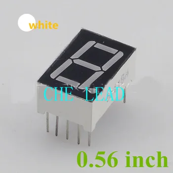 7 Segment Bele LED Zaslon 0.56 palec 1 Bit Digitalni Cevi Plastičnih Kovinskih Skupno katodo(Nixie cev)