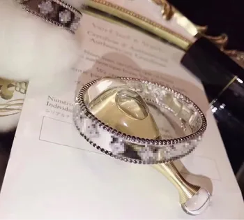 Vroče prodajo klasičnih kaleidoscope baker mikro-vdelan 3A cirkon high-end temperament ženske zapestnico, prstan modni nakit