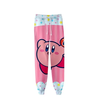 2020 Unisex Anime Kirby Znoj Hlače 3D Joggers Hlače Hlače Moški/Ženske Oblačila Hip Hop Pantalon Homme Sweatpants