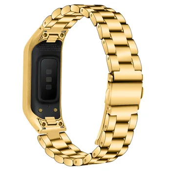 NewFashion Watchband za Samsung Galaxy Fit-e SM-R375 R375 Pametna Zapestnica Moški Ženske Zamenjava Nerjavečega Jekla Watch Trak Pasu