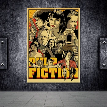 Klasični Film Forrest Gump Fight Club Pulp Fiction Sije Kill Bill Letnik Plakat Wall Art Tiskanja Za Dnevni Sobi Doma Dekor