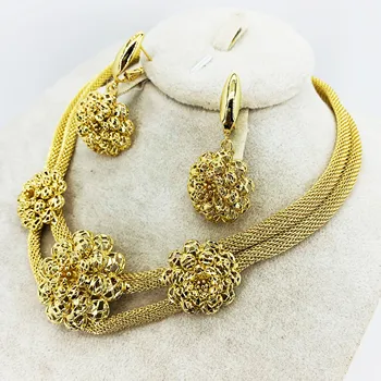 Nova trgovina modni nakit set je svetlejši dubaj zlato nakit za ženske obletnico stranke in rojstni dan potovanja,
