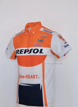 Motokros Polo Majica Za Repsol Honda Racing motorno kolo, Kolo Jahanje, Kolesarjenje T-shirt