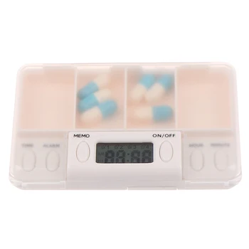 Zdravilo Škatle, Alarm, Odštevalnik Tablete Desk Organizator Tabletke Posodo Inteligentni Plastična Škatla Za Shranjevanje Elektronskih Čas Opomnika