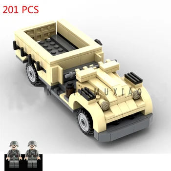 Vroče vojaške WW2 tehnika Britanske Vojske Puščavi tovornih vozil avto vojne številke gradniki moc model opeke igrače za darilo