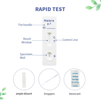 1PC Malariji Antigen P. f Hitri Test Kaseta Odkrivanje Bolezni Malarija Test