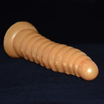 FRRK zlati popek belušno dildo dolgo petelin vijak penis ukrivljen analni igrače G spot za stimulacijo sex igrače klitoris massager butt plug