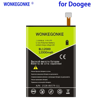 WONKEGONKE 12000mah Za Doogee BL12000 Baterije BL12000 PRO Visoke kakovosti mobilni telefon baterija s številko za sledenje