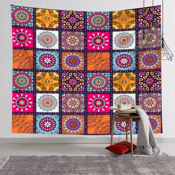 Nordijska etnične slog mandala serije ozadju visi krpo spalnica dekoracijo visi krpo bohemian tapiserija steni visi