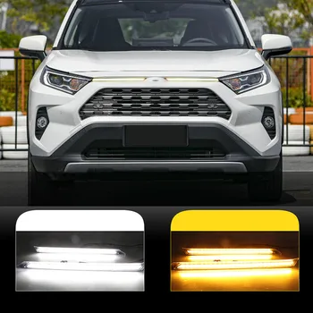 LED Vključite Signal Funkcija Avto Dnevnih Luči Avtomobilski Pokrov Dekoracijo Luč Za Toyota RAV4 2019 2020