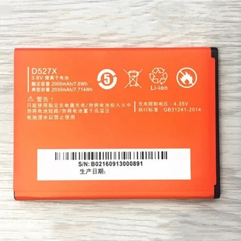 Rush Prodaje Omejene Zaloge 2000mAh D527X Nadomestna Baterija Za Zeleno Oranžna T3 T5 D5277CT D5287CT Visoke Kakovosti