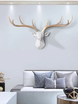 [MGT] Nordijska srečo, jelena glavo steni visi ustvarjalne jelena stenski obesek, dnevna soba, TV soba, jedilnica ozadju stenske dekoracije