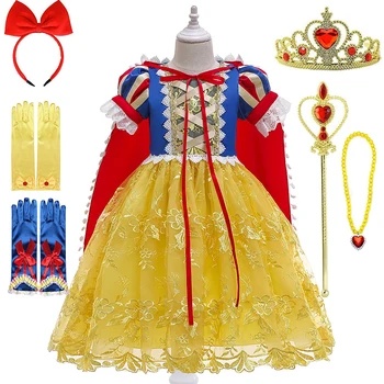 Jeseni Otrok Žogo Obleke Princesa Obleko Otroci Halloween Kostum Za Dekleta Poročne Obleke Baby Dekle Pade Cosplay Nositi Oblačila,