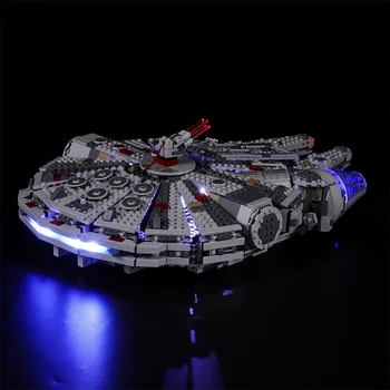 LED Luči Komplet Za lego 75105 Star &Wars Serije Millennium Falcon gradniki Falcon Osvetlitev Set