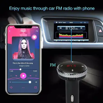 Prenosni Modulator Komplet MP3 Predvajalnik SD w/Daljinski Brezžični Bluetooth LCD UKV-Oddajnik Novi Avto-styling Z Mikrofonom