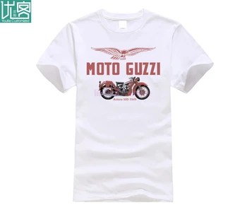 Vintage Moto Guzzi Biker Astore 500 '49 motorno kolo, Barvni Tisk t-shirt S 5xl
