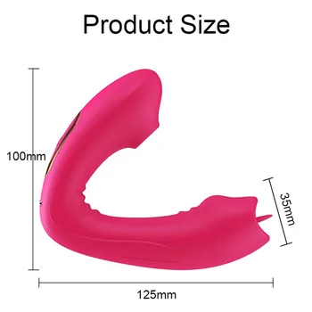 Jezik Lizanje Vibrator za Ženske Ustni Sesanju Vibrator za G-spot Stimulator Klitorisa Erotično Sex Igrača za Ženske Dildo Erotični Izdelek