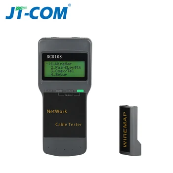 Čisto Nov LCD SC8108 Omrežja Tester Meter Prenosni WLAN Telefonski Kabel Tester Meter Z LCD Zaslonom RJ45
