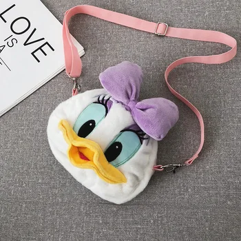 Novo Srčkan Donald Duck Puhasta Vrečko Postrani Vrečko Majhno Vrečko Nič Denarnice Lutka Igrača za Girs in Žensk, Otrok Nahrbtnik Plišastih