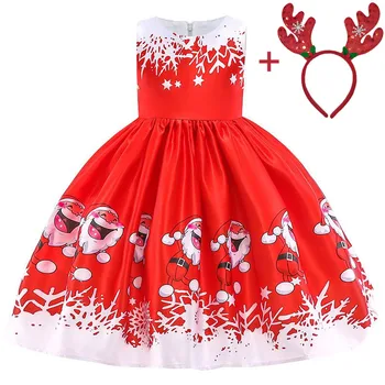 Nove Božične Obleke Za Dekleta Kopalke Otrok Princesa Obleko Malčka, Otroci, Dekleta Rojstni Dan Obleke 3 4 5 6 7 8 9 10 Leto
