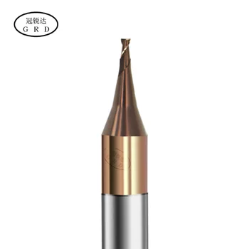 HRC55 2-Flavta volfram jekla koncu mlin Majhno režo premerom 0,2 mm 0,3 mm 0,4 mm 0,5 mm 0,6 mm 0.7 mm 0,8 mm 0,9 mm cnc rezkalni stroj