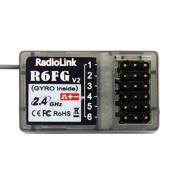 Radiolink R6FG V2 2.4 GHz, 6 CH FHSS Sprejemnik Visoke Napetosti Žiro Integrirano Za RC4GS RC3S RC4G T8FB RC6GS Oddajnik RC Avto, Čoln