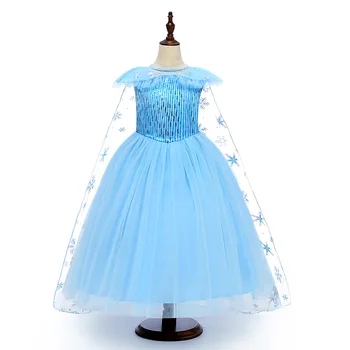 Dekleta Elsa Obleko Kostume Za Otroke Cosplay Obleke Princesa Anna Obleko Otroke Stranke Obleke Fantasia Vestidos 4 10 Yr