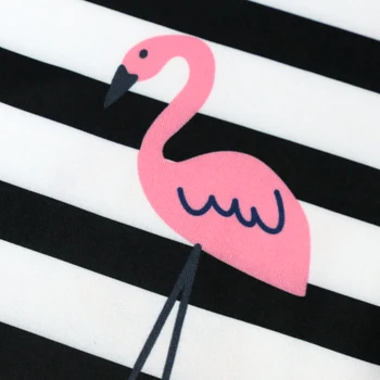 Baby Dekleta 3D Prugasta Flamingo Obleko Otroci Nightgowns Poletje Otrok Samorog Sleepwear 3D Mačka Tiskanih Obleke Za 3-10years