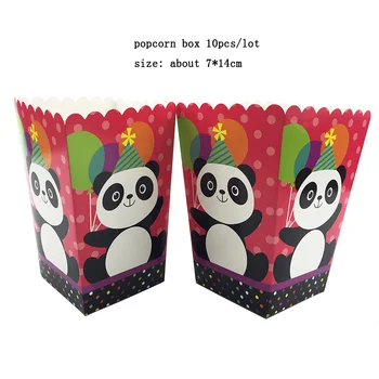 10pcs/veliko Novo prispeli srčkan Panda Kokice Polje panda papir vrečko darilo za Rojstni dan Dobave&Dekor baby tuš stranka uslug