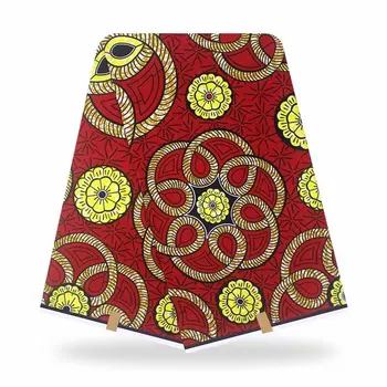 Afriške vosek tiskanje tkanine pravi mehko bombaž 6 metrov/kos garancije ankara pravi vosek za obleko mozaik šivanje 0004