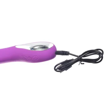 AV Palico iz Lateksa masaža G Spot Vibrator USB Polnilne nepremočljiva Erotično vagine, Klitoris analni Stimulator dildo Sex Igrača za Ženske