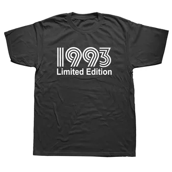 1993 Limited Edition Smešno Grafični T-Shirt Mens Poletje Slog, Moda Kratke Rokave Prevelik Ulične T Srajce