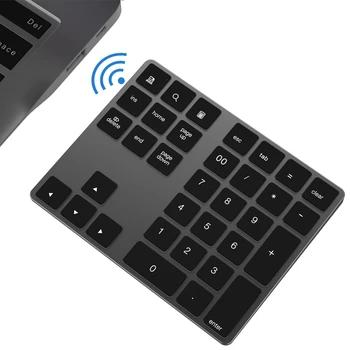 Bluetooth 3.0 Brezžični Številčna Tipkovnica 34 Ključi, Digitalna Tipkovnica za Računovodstvo, Pripovedovalec Windows IOS, Mac OS Android Tablet PC Prenosni računalnik