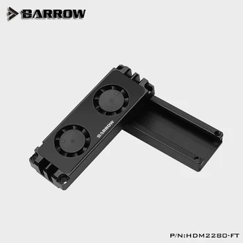 Barrow, 2280 22110 PCIE SATA podpora multi specifikacija M. 2 Trdi Disk Dual Fan Ponora Toplote za Hlajenje radiator HDM2280-FT