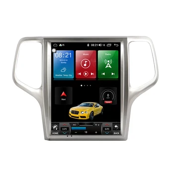 Android 10 Za JEEP Grand Cherokee 2008 2009 - 2013 DSP Carplay Tesla Zaslon IPS Avto Multimedijski Predvajalnik, GPS Navigacijo, Audio Video