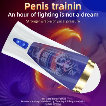 Moški Samodejno Teleskopsko Penis Vaditelj Pravi Vagina za Seks Prostor Masturbator Pokal Žep Muco Blowjob Vibrator Sex Igrače Moški