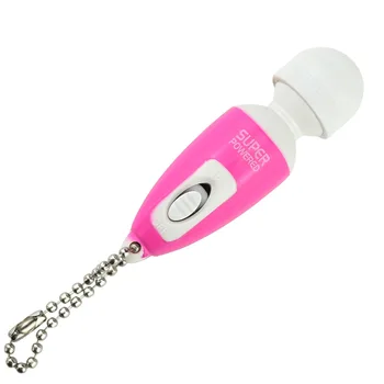 Moda Mini AV Vibrator Keychain Klitoris Vibracijsko Masažo Spolnega Wellness Sex Igrače za Ženske Vagine Stimulator