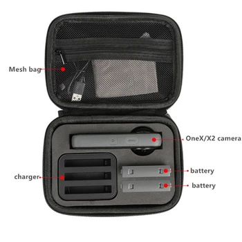 1 Pc Panoramski Fotoaparat Shranjevanje Primera Vodotesno torbico Izvajanje Shockproof vrečko Zaščitna škatla Za Insta360 ONE X X2 Dodatki