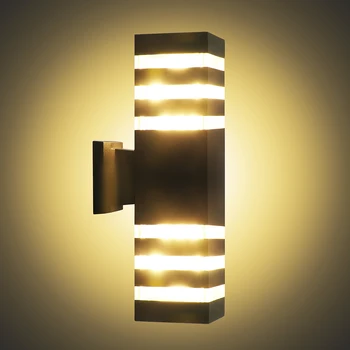 Sodobna Zunanja Razsvetljava Nepremočljiva Gor Dol LED Stenska Svetilka Prostem Napeljave Industrijske Dekor Za Vrt Zunaj Buitenverlichting