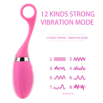 IKOKY 12 Hitrosti G-spot Vibrator Skok Jajce Vibrator z Brezžičnim Daljinskim Vibracijsko Jajce Sex Igrače za Ženske Klitoris Spodbujanje