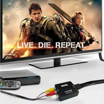 VHS v digitalni HDMI Pretvornik 1080P RCA AV za HDMI Video Audio Converter Adapter za TV/PC/ PS3/ STB/Xbox VHS/VCR