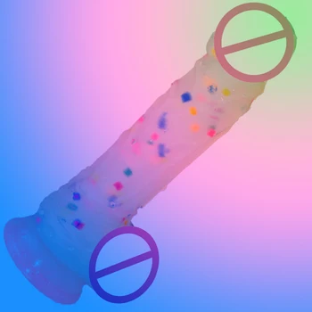 Mavrica delcev jelly vibrator trak na dildos s sesalno pokal za ženske dick realističnih seks igrače za ženske, lezbijke, masturbacija